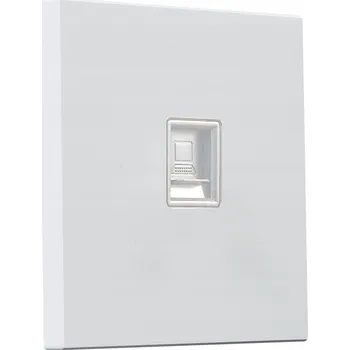 Elektrická zásuvka Internetová zásuvka nástěnná Alkri-Light stříbrná