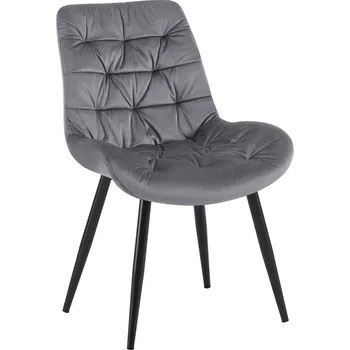 Jídelní židle Jídelní židle Rossford - samet | šedá