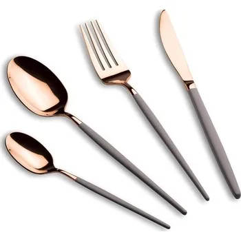 Příbor BERLINGERHAUS Sada příborů nerez 24 ks leštěná Taupe - Rose Gold