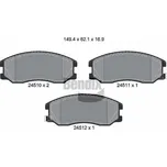 Sada brzdových destiček, kotoučová brzda BENDIX Braking BPD1216