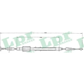 Lanko parkovací brzdy Tažné lanko, parkovací brzda LPR WYPRZEDA˝ C0155B