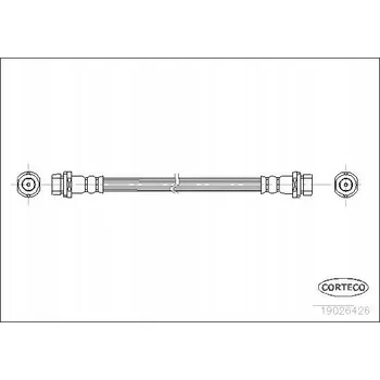 Brzdová hadice Corteco 19026426 Flexibilní brzdová hadice