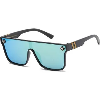 BIOHAZARD ploché zrcadlové sluneční brýle Zelené Biohazard BZ66306s3