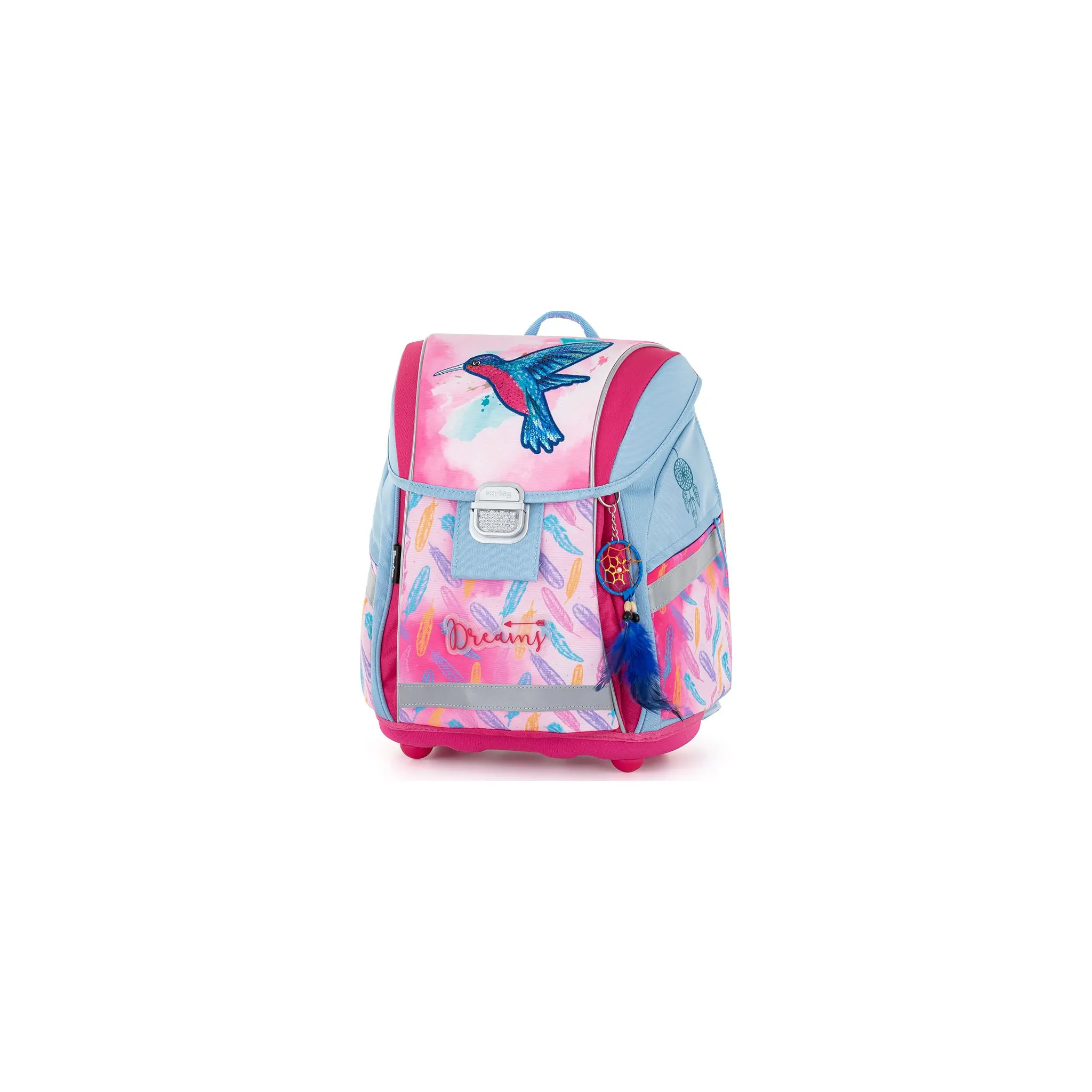 Fotografie 2 - Set školních potřeb Oxybag Premium Light 3dílný set Kolibřík růžový