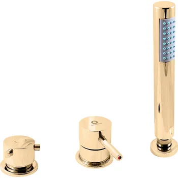 Vodovodní baterie SEINA - Vanová baterie 3-otvorová, Zlatá - lesklá SE975.0PZ, RAV Slezák Barva: ZLATÁ - lesklá, Rozměr: 3,8"