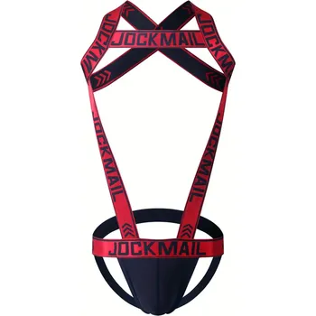 Pánské erotické prádlo JOCKMAIL Harness Jocks Barva: Žlutá, Velikost: XL