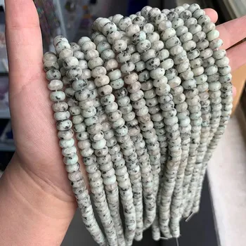 Náhrdelník Přírodní korálky 5x8mm | výroba šperků - Č.23 Tianshan modrá , 5x8mm 33-35 ks