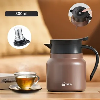 Konvice na čaj Konvice s filtrem | kuchyňské nádobí - hnědá 800ml