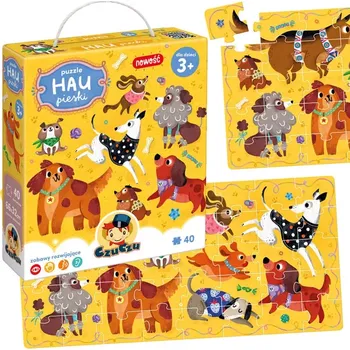 Puzzle CZUCZU Panoramatické Psi 40 dílků