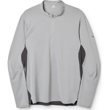Pánské triko Rab Sonic Ultra Zip Barva: Light Zinc/Graphene, Velikost: S