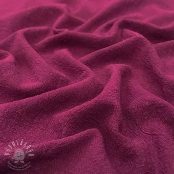 Len předepraný STONEWASHED PREMIUM bordeaux