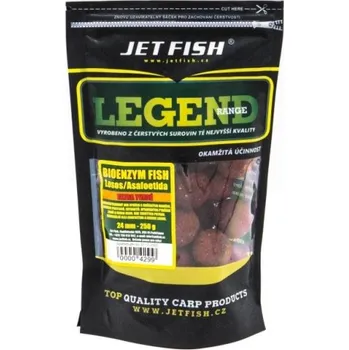 Boilies Extra tvrdé boilie Legend Range Bioenzym Fish - Losos / Asa 250g - 20 mm