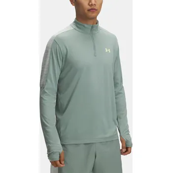 Pánské tričko Under Armour UA Tech Utility 1/4 Zip 1385977-348 Zelená 3XL