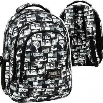 Školní batoh Školní batoh Back Up s více přihrádkami bílý, černý 26 l