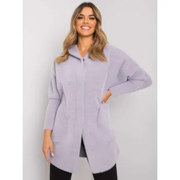 Dámský kabát Dámský kabát z alpaky CAROLYN šedý