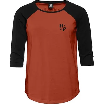 Dámské tričko tričko Horsefeathers Kirby Raglan - Ginger/Black L