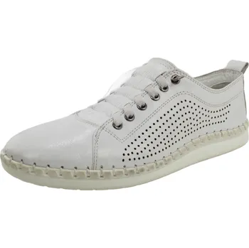 Dámské polobotky Dámské polobotky celokožené WILD 064-6019 bílé bílá 42