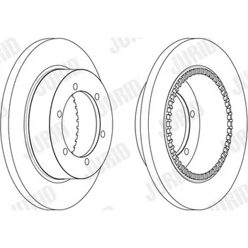 Brzdový kotouč Brzdový kotouč JURID 562840JC