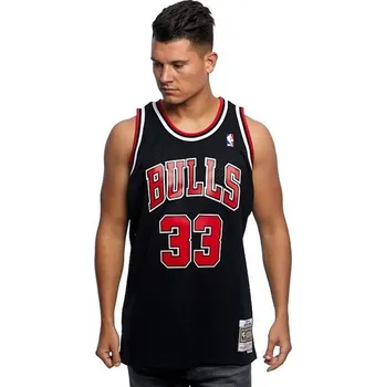 Pánské tričko Mitchell & Ness Chicago Bulls #33 Scottie Pippen black Swingman Jersey - M