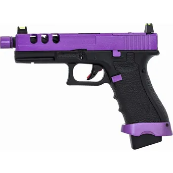 Airsoftová zbraň Airsoftová pistole EU17 Vented - fialová, kovový závěr, GBB, VORSK