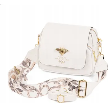 Kabelka EGO kabelka přes rameno eko kůže bílá