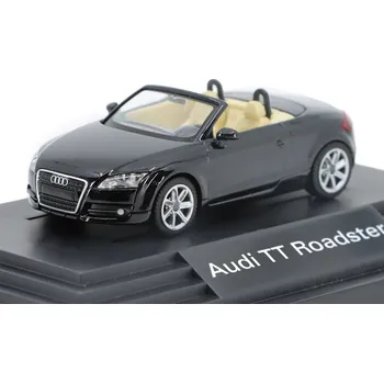 autíčko Audi TT Roadster černá 1:87 - Audi Official Scale Model Audi TT Roadster - kovový model auta 1/87