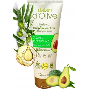 Péče o ruce DALAN d'Olive Vyživující krém na ruce, obličej a tělo ORGANIC AVOKÁDO 250 ml