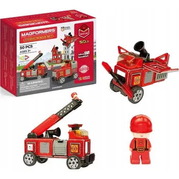 ostatní stavebnice Hasiči Stavebnice pro DĚTI Magformers Záchranná Sada 50 Dílků