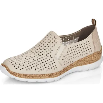 Dámské polobotky Dámské polobotky Rieker N4251-60 béžové béžová 37