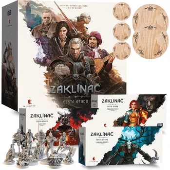 Volný čas Komplet Zaklínač: Cesta osudu - Deluxe edice s podtácky