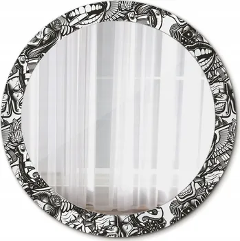 Zrcadlo Zrcadlo závěsné se skleněným rámem Klauny graffiti 80