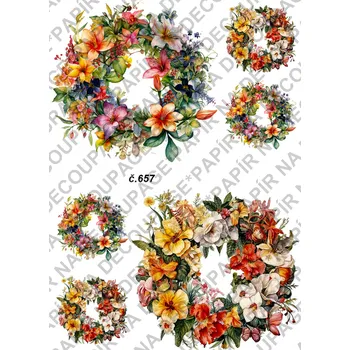 Umělecký papír Rýžový a soft papír na decoupage - Velikonoce - KB0657 Materiál: Soft, Rozměr: A4