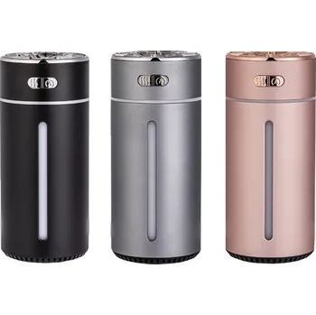 Zvlhčovač vzduchu XO zvlhčovač vzduchu HF09 RGB light bezdrátový 300 ml růžový