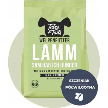 Krmivo pro psa Suché krmivo poloměkké pro štěňata psů, hypoalergenní, jehněčí, 4 kg