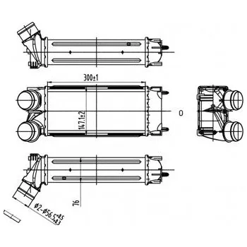 Chladič motoru Chladič turba HART 612 521