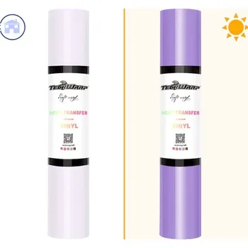 Samolepící dekorace TeckWrap UV Clear Color Changing HTV - Clear/Lavender Violet Velikost: 30,5 x 30 cm