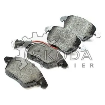 Brzdová destička Sada brzdových destiček, kotoučová brzda ŠKODA Original OEM 5K0698151B