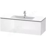 Duravit L-Cube Umyvadlová skříňka 40x122x48 cm, 1 zásuvka, lesklá bílá, LC614302222