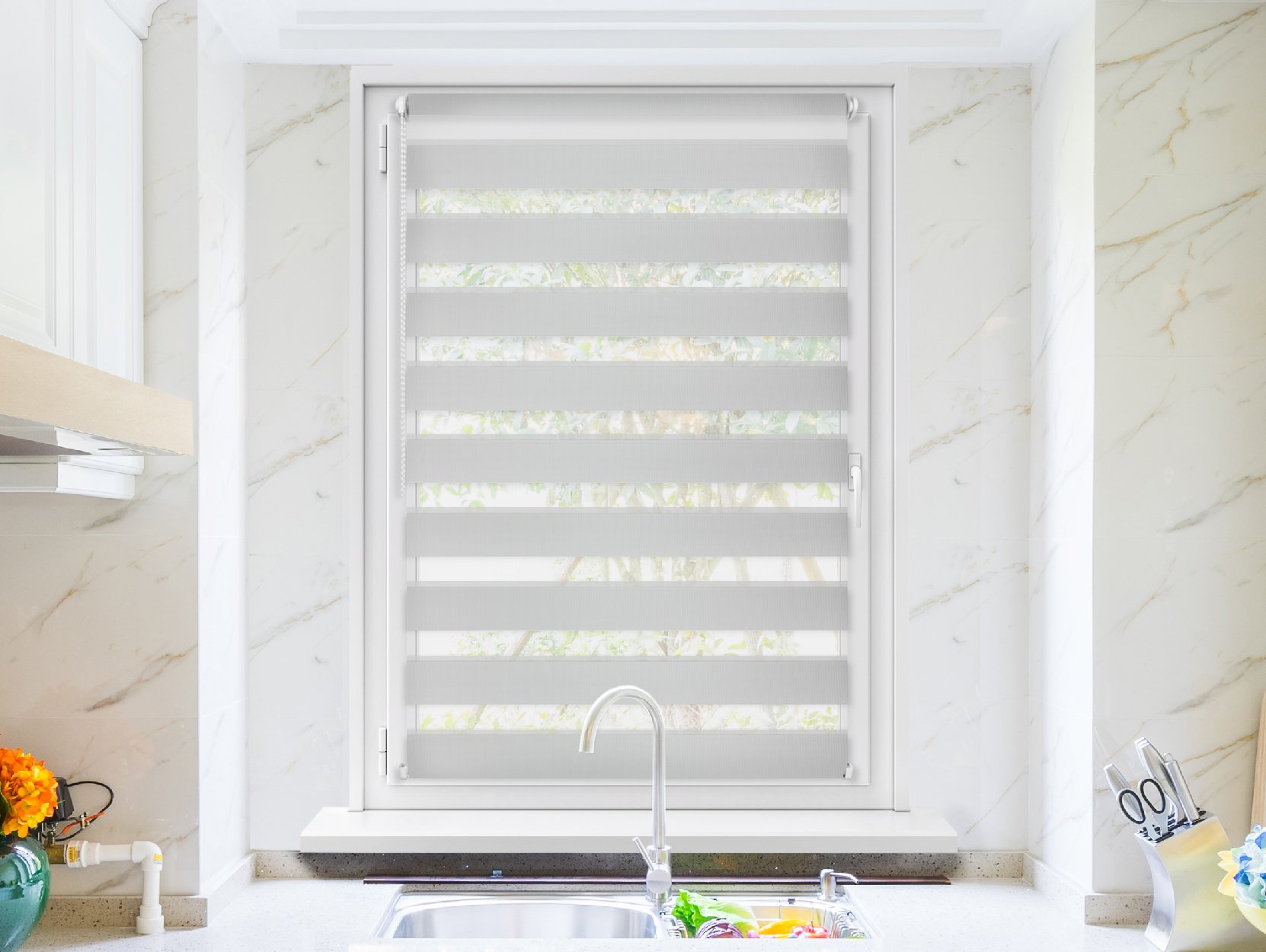 FEXI Zatemňovací Roleta Den a noc, Origin šedá skála, A 021e, 150x30 cm