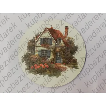 Podtácek - Domek se zahradou Velikost: 10cm