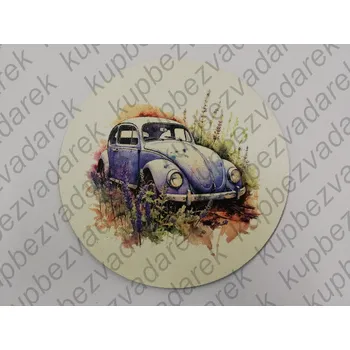 Podtácek - Auto v levanduli1 Velikost: 10cm