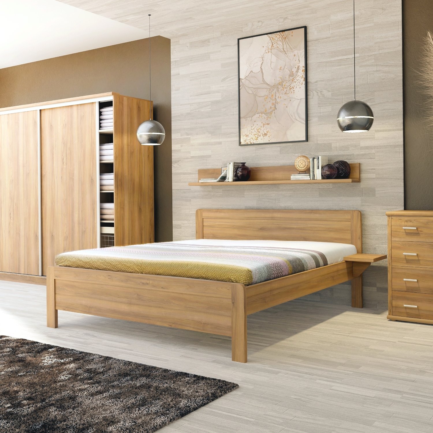 Postel LINE 180 x 200 cm, lamino