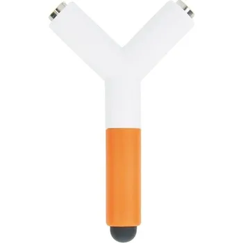 Audio kabel ROZDĚLOVAČ MINI JACK 3,5mm rozbočovač kabel oranžový