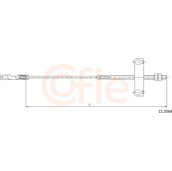 Auto-moto Tažné lanko, parkovací brzda COFLE 92.11.5564
