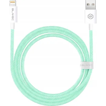 Datový kabel Kabel Blavec USB - Apple Lightning 2 m zelený