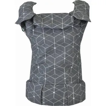 MoniLu UNI nosítko - Cubes Black + slintáčky - Standard - batohové popruhy