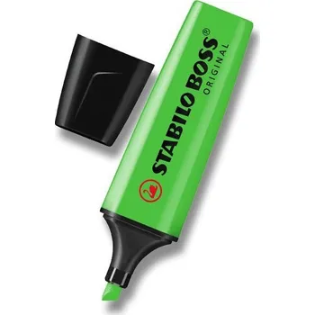 Zvýrazňovač Zvýrazňovač Stabilo zelený na psaní poznámek 1 fix ks
