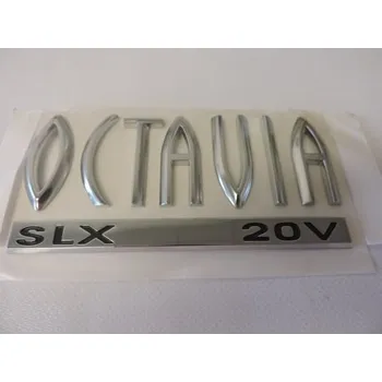 Karosérie Nápis OCTAVIA SLX 20V, ORIGINAL 1U6853687G, pro OCTAVIA, III. 5E. Typové číslo: 1U6853687G,1U6853687G,1U6853687G
