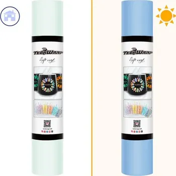 Samolepící dekorace TeckWrap UV Changing - Light Blue Velikost: 30,5 x 30 cm