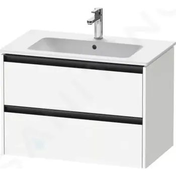 Koupelnový nábytek Duravit Ketho.2 Umyvadlová skříňka 55x81x48 cm, 2 zásuvky, matná bílá, K25263018180000